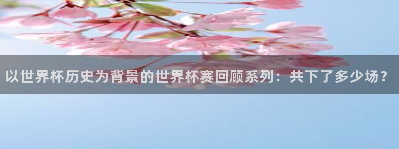 中国 世界杯：以世界杯历史为背景的世界杯赛回顾系列：共下了多少场？